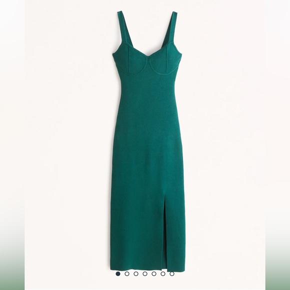 BNWT Abercrombie & Fitch Corset Midi Sweater Dress - Picture 1 of 6